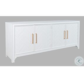 Gramercy Blanc 4 Door Accent Cabinet