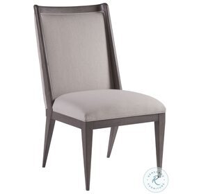 Cohesion Program Natural Greige And Grigio Haiku Upholstered Side Chair