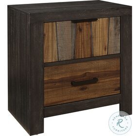 Cooper Multi Tone Wire Brushed Nightstand