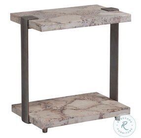 Signature Designs Fossilized Coral And Hand Forged Iron Corrina Spot Table