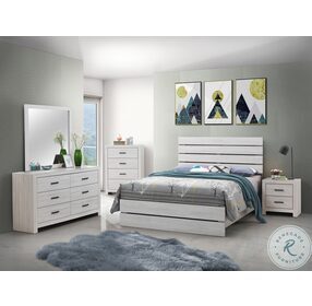 Marion Coastal White Panel Bedroom set