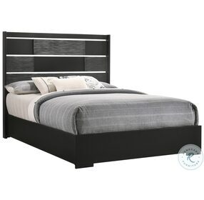 Blacktoft Black Queen Panel Bed
