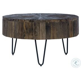 Canyon Railroad Brown Accent Cocktail Table