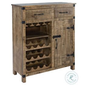Emerson Weathered Honey Wine Accent Cabinet