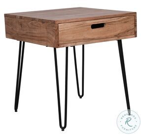 Rollins Natural 3 Drawer End Table