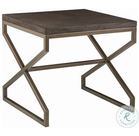 Cohesion Program Antico And Warm Metalic Edict Square End Table