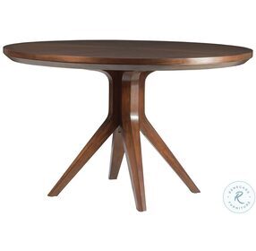 Signature Designs Rich Walnut Beale Round Dining Table