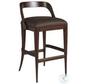 Signature Designs Rich Chocolate Brown Beale Low Back Bar Stool