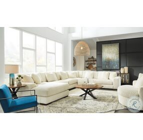 Lindyn Ivory 6 Piece Sectional with Chaise