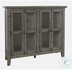 Rustic Shores Distressed Stone 48" Accent Cabinet