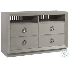 Signature Designs White And Gray Wire Brushed Ceruse Zeitgeist TV Stand