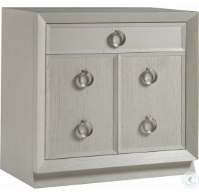 Signature Designs White And Gray Wire Brushed Ceruse Zeitgeist Hall Door Chest