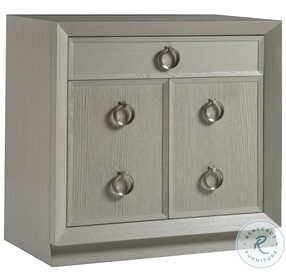 Signature Designs White And Gray Wire Brushed Ceruse Zeitgeist Door Hall Chest