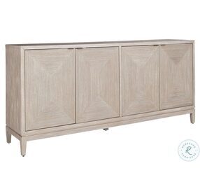 Kinsley Washed Taupe And Silver Champagne 4 Door Accent Cabinet