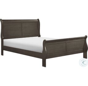 Mayville Stained Grey Full Sleigh Bed