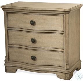 Corinne Sun Drenched Acacia 3 Drawer Nightstand