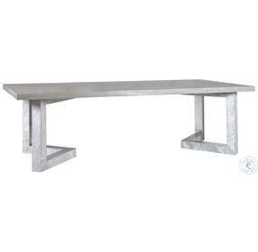 Signature Designs Wire Brushed And White Sandblasted Heller Rectangular Dining Table