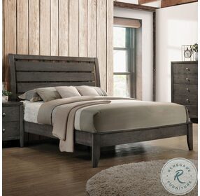 Serenity Mod Gray Twin Panel Bed