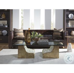 Signature Designs White And Bronze Apricity Rectangular Occasional Table Set