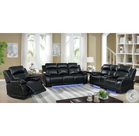 Vega Premier Black Dual Reclining Living Room Set