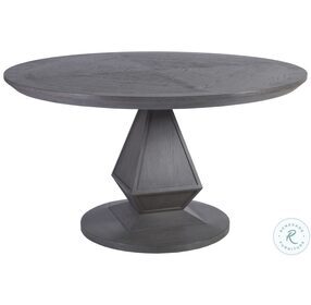 Appellation Medium Gray Wirebrushed Round Dining Table