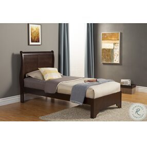 West Haven Cappuccino Twin Sleigh Bed