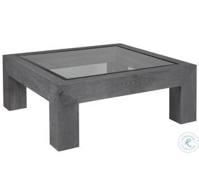 Signature Designs Waxed Carbon Accolade Square Cocktail Table