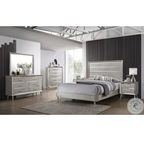Ramon Metallic Sterling Panel Bedroom set