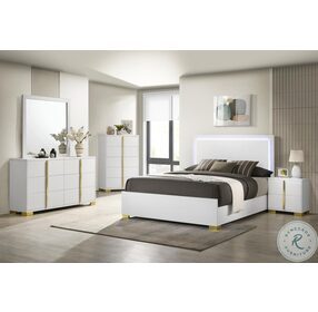 Marceline White Panel Bedroom Set