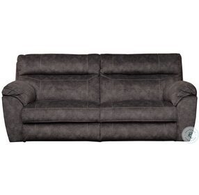 Sedona Smoke Power Reclining Sofa With Power Lumbar