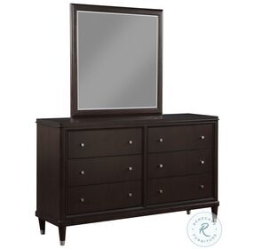 Emberlyn Brown 6 Drawer Dresser with Mirror