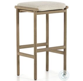Kyla Washed Brown And Faye Sand Outdoor Bar Stool