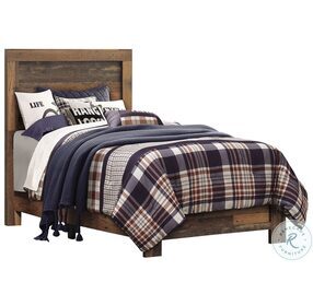 Sidney Rustic Pine Twin Panel Bed