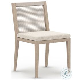 Sherwood Faye Sand and Washed Brown Outdoor Dining Chair