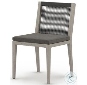 Sherwood Charcoal and Weathered Gray Outdoor Dining Chair