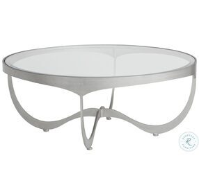 Metal Designs Gray Sophie Round Cocktail Table