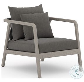 Numa Charcoal And Weathered Grey Outdoor Chair