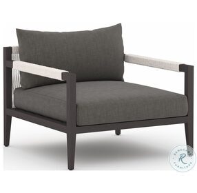 Sherwood Charcoal Bronze And Ivory Rope Outdoor Chair