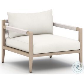 Sherwood Natural Ivory And Washed Brown Outdoor Chair