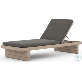 Leroy Charcoal Bronze and Grey Rope Outdoor Chaise