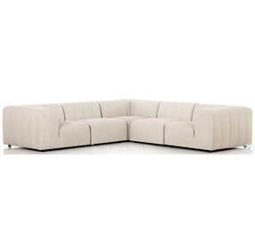 Gwen Faye Sand Outdoor 5 Piece Sectional