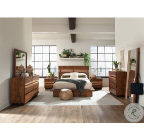 Winslow Smokey Walnut and Coffee Bean Platform Bedroom set
