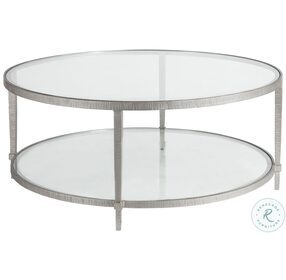 Metal Designs Gray Claret Round Cocktail Table