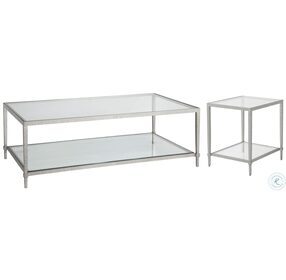 Metal Designs Argento Claret Rectangular Occasional Table Set
