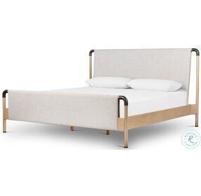 Harriett Gibson Wheat And Yucca Oak Solid King Panel Bed