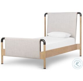 Harriett Gibson Wheat And Yucca Oak Solid Twin Panel Bed