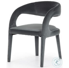 Hawkins Charcoal Velvet Dining Chair