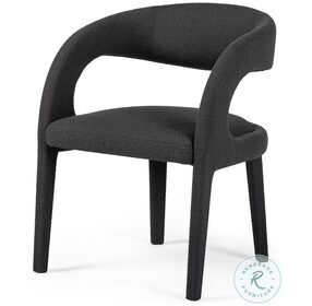 Hawkins Fiqa Boucle Charcoal Dining Chair