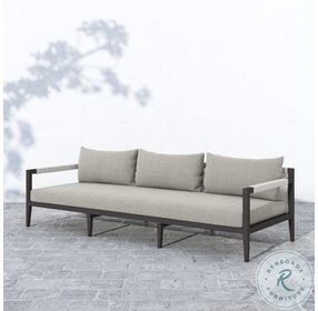 Sherwood Natural Ivory And Bronze Outdoor Sofa
