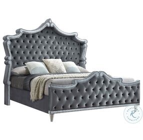 Antonella Gray Queen Panel Bed